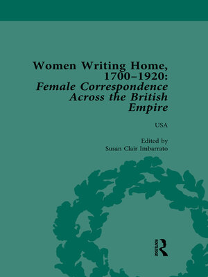 cover image of Women Writing Home, 1700-1920 Vol 6